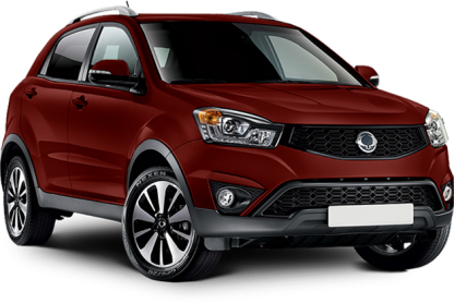 SsangYong Actyon в цвете bright red